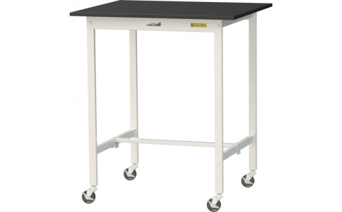 山金工業（株）  SLKHC-975-BKW  ヤマテック　ワークテーブルＬＡＢシリーズ　移動式Ｈ１０３５ｍｍ　ケミテクト天板　Ｗ９００×Ｄ７５０