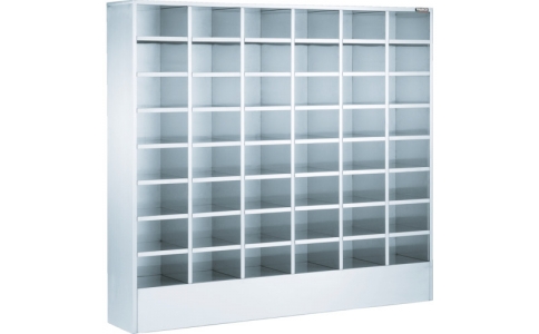 トラスコ中山（株）  SSR-32-48  ＴＲＵＳＣＯ　ＳＵＳ３０４シューズロッカー　４列８段