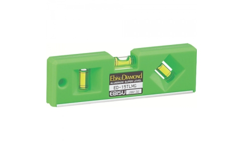 （株）エビス  ED-15TLMG  エビスダイヤモンド　磁石付トレンディレベル　蛍光グリーン