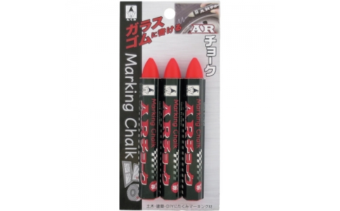 （株）たくみ  0436  たくみ　ＡＲチョーク　３本パック　赤