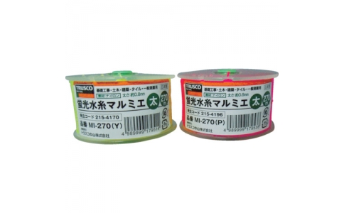 トラスコ中山（株）  MI-500（Y）  ＴＲＵＳＣＯ　蛍光水糸マルミエ　細　５００ｍ　黄