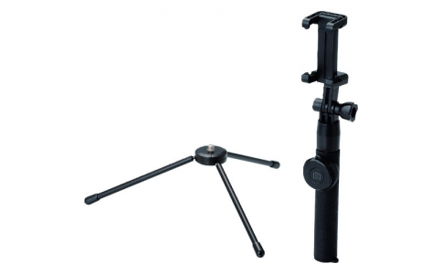 エレコム（株）  P-SSBTBK  エレコム　Ｂｌｕｅｔｏｏｔｈ自撮り棒　三脚付　ブラック