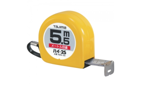（株）ＴＪＭデザイン  H25-55  タジマ　ハイ　２５　５．５ｍ　メートル目盛　紙函