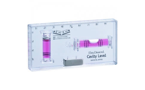 （株）エビス  ED-10CVMR  エビスダイヤモンド　磁石付キャビティレベル　レッド