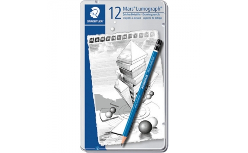 ステッドラー日本（株）  100 G12  ステッドラー　マルス　ルモグラフ　製図用高級鉛筆　１２硬度セット