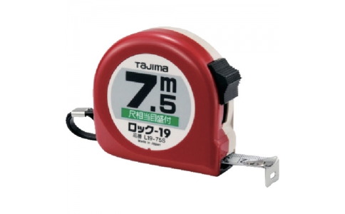 （株）ＴＪＭデザイン  L19-75S  タジマ　ロック－１９　７．５ｍ／尺相当目盛付／ブリスター
