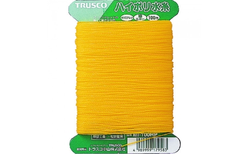 トラスコ中山（株）  MI-100HP  ＴＲＵＳＣＯ　ハイポリ水糸　細０．８ｍｍ　１００ｍ巻