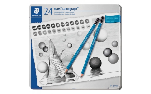 ステッドラー日本（株）  100 G24  ステッドラー　マルス　ルモグラフ　製図用高級鉛筆　２４硬度セット