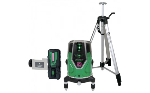 シンワ測定（株）  71615  シンワ　レーザー墨出器　レーザーロボ　グリーン　Ｎｅｏ　ＥＳｅｎｓｏｒ５１　受光器・三脚セット