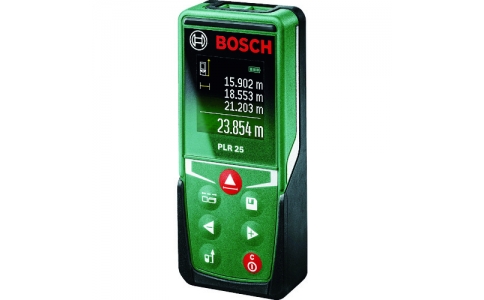 ボッシュ（株）  PLR25  ボッシュ　レーザー距離計　測定範囲０．０５～２５ｍ