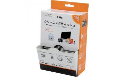 （株）浅沼商会  KCTFSL-100  キング　レンズクリーニングティッシュ　１００枚入り