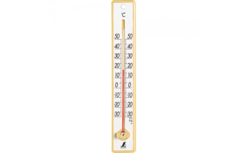 シンワ測定（株）  NO48357  シンワ　プラ寒暖計２５ｃｍイエロー