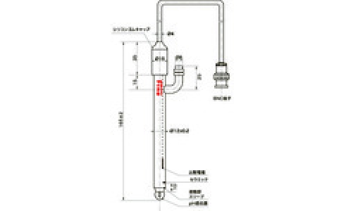 東京硝子器械（株）  000-65-35-01  ＴＧＫ　Ｆｉｎｅ　ｐＨ複合電極　ＲＲ－１０００Ｓ