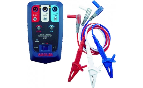 三和電気計器（株）  KS3  ＳＡＮＷＡ　接触式モーター検相器