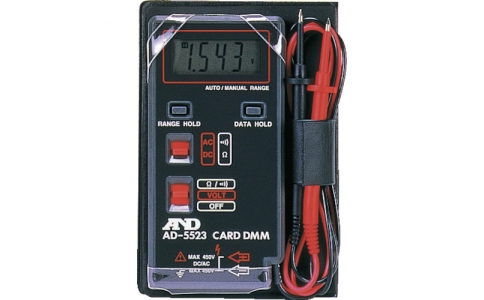 （株）エー・アンド・デイ  AD5523  Ａ＆Ｄ　デジタルマルチメーターカードタイプ最大１９９９カウント