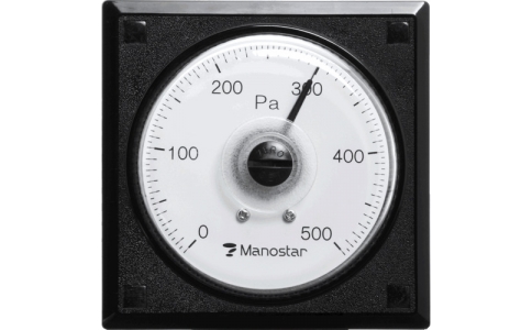 （株）山本電機製作所  WO81PRN400DM  マノスター　ＷＯ８１　パネル角形　４００Ｐａ　風量計