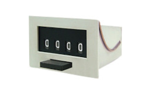 ライン精機（株）  MCF-4XUL AC100V  ライン精機　電磁カウンター（リセットツキ）４桁