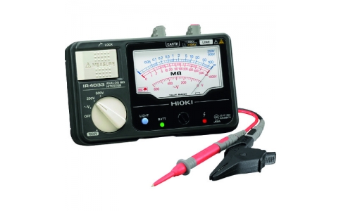 日置電機（株）  IR4033-10SEISEKITUKI  ＨＩＯＫＩ　アナログ絶縁抵抗計（３レンジ）　ＩＲ４０３３－１０　成績表付