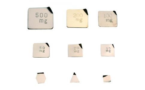 新光電子（株）  M2PGB-50M  ＶｉＢＲＡ　板状分銅　基準分銅型（洋銀）　５０ＭＧ　Ｍ２級