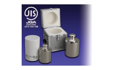 新光電子（株）  M1CSB-5KJ  ＶｉＢＲＡ　Ｍ１ＣＳＢ－５ＫＪ：ＪＩＳマーク付基準分銅型円筒分銅（非磁性ステンレス）　５ＫＧ　Ｍ１級　プラケース付