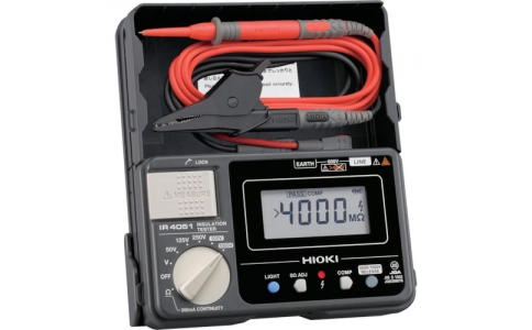 日置電機（株）  IR4051-10TRACETUKI  ＨＩＯＫＩ　デジタル絶縁抵抗計（５レンジ）　ＩＲ４０５１－１０　トレサ付