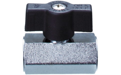 右下精器製造（株）  MVT14-771  右下　ボールバルブ　Ｒｃ１／４×Ｒｃ１／４－Ｓ