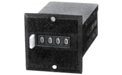 ライン精機（株）  MCH-4P AC200V  ライン精機　電磁カウンター（リセットツキ）４桁
