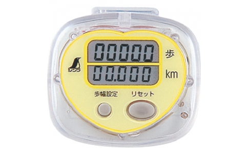 シンワ測定（株）  74134  シンワ　歩数計　ジョイウォーク　Ｒ　距離イエロー