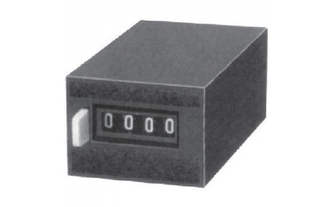 ライン精機（株）  MCH-4S AC200V  ライン精機　電磁カウンター（リセットツキ）４桁