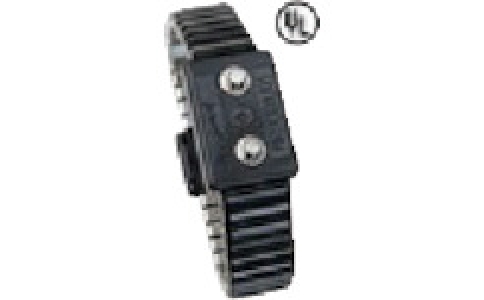 ＤＥＳＣＯ　ＪＡＰＡＮ（株）  19842  ＤＥＳＣＯ　リストバンド、ＪＥＷＥＬ、伸縮金属バンド、Ｍサイズ　２線方式、黒、４ｍｍ