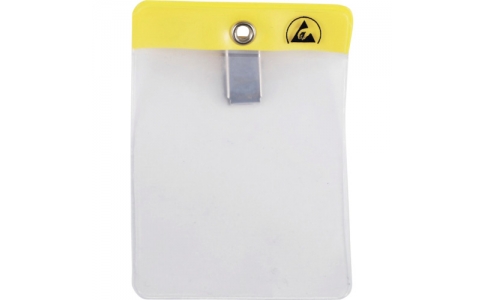 ＤＥＳＣＯ　ＪＡＰＡＮ（株）  35010  ＤＥＳＣＯ　静電対策ネームカードホルダー　クリップタイプ　縦型　６８Ｘ９３ｍｍ