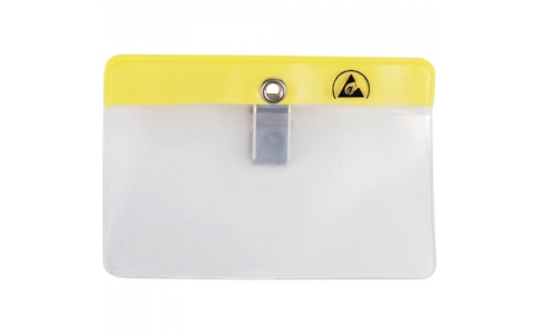 ＤＥＳＣＯ　ＪＡＰＡＮ（株）  35012  ＤＥＳＣＯ　静電対策ネームカードホルダー　クリップタイプ横型　１０７Ｘ７４ｍｍ