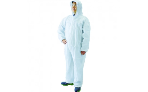 トラスコ中山（株）  TELPC-S  ＴＲＵＳＣＯ　ＴＲＵＳＣＯ　エレブレイク（コロナ放電式帯電防止不織布）つなぎ　Ｓ