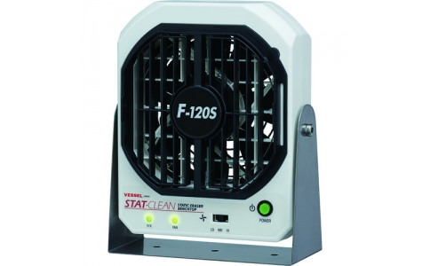 （株）ベッセル  F-120S  ベッセル　静電気除去ファン（低風量タイプ）　Ｎｏ．Ｆ－１２０Ｓ