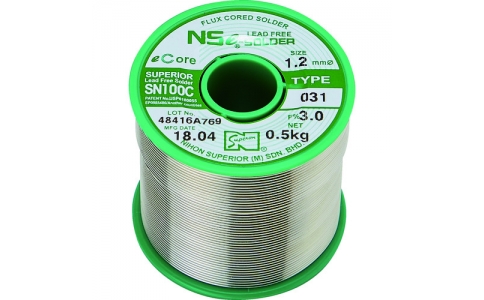 （株）日本スペリア社  SN100C-031-10  スペリア　汎用鉛フリーやに入りはんだ　ＳＮ１００Ｃ－０３１　１．０ｍｍ