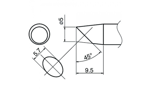 白光（株）  T33-SSBC5  白光　こて先／ＳＳＢＣ５型