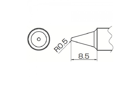 白光（株）  T14-B2  白光　こて先　０．５Ｂ型