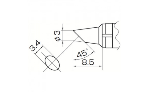 白光（株）  T10-BC3  白光　こて先　３ＢＣ型