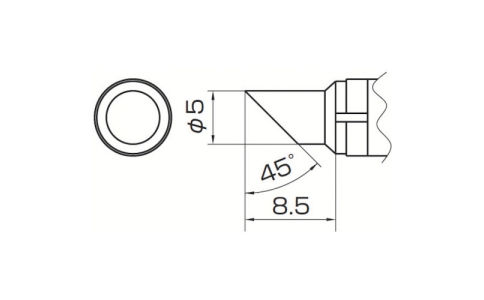 白光（株）  T10-C5  白光　こて先　５Ｃ型