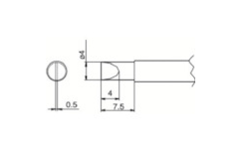 白光（株）  T1-4D  白光　こて先　４Ｄ型