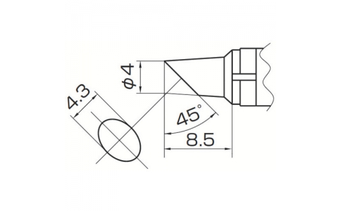 白光（株）  T10-BC4  白光　こて先　４ＢＣ型