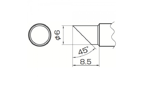 白光（株）  T14-C6  白光　こて先　６Ｃ型