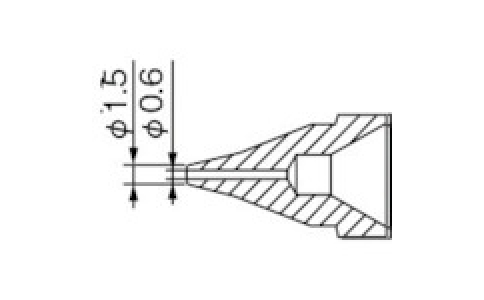 白光（株）  N61-01  白光　ＳＳ型　ノズル／０．６ｍｍ