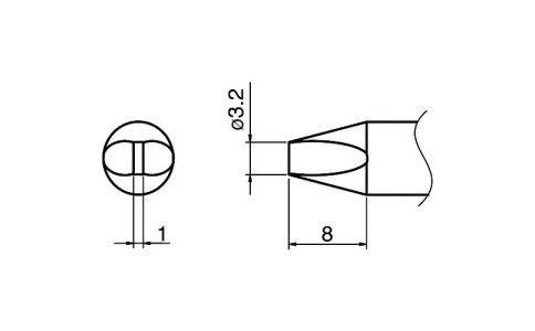 白光（株）  T33-SSD32  白光　こて先／ＳＳＤ３２型