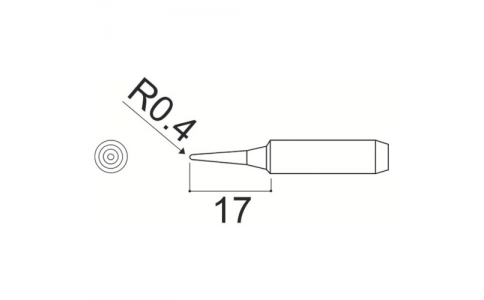 白光（株）  N452-T-1P  白光　こて先　Ｉ型