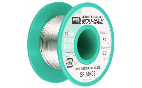 太洋電機産業（株）  SF-A0403  グット　鉛フリーリール巻はんだ４５ｇ