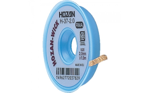 ホーザン（株）  4962772037829  ＨＯＺＡＮ　ハンダ吸取線　２ｍｍ