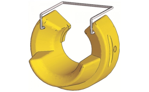 白光（株）  B3001  白光　口金　イエロー　ネジ付