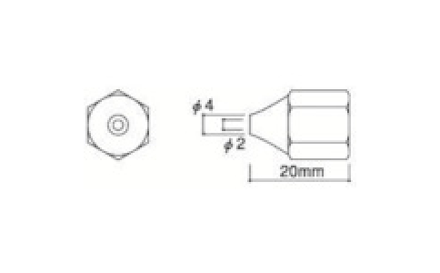 白光（株）  A1307  白光　メルター用ノズル８０５用２．０