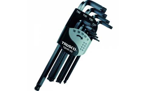 トラスコ中山（株）  TBHR-9S  ＴＲＵＳＣＯ　ボールポイントヘックスローブレンチセット（９本組）